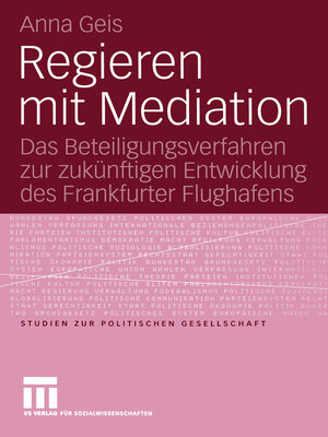 cover image of Regieren mit Mediation